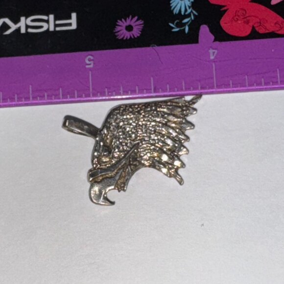 Sterling Silver Eagle Head Pendant - Picture 10 of 14